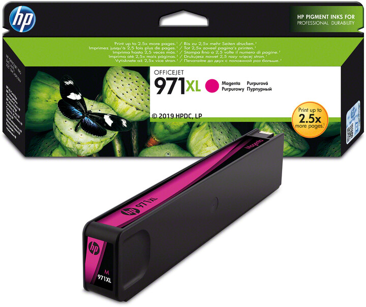 Ngjyrë për printer, HP CN627AE no. 971XL, e purpurt