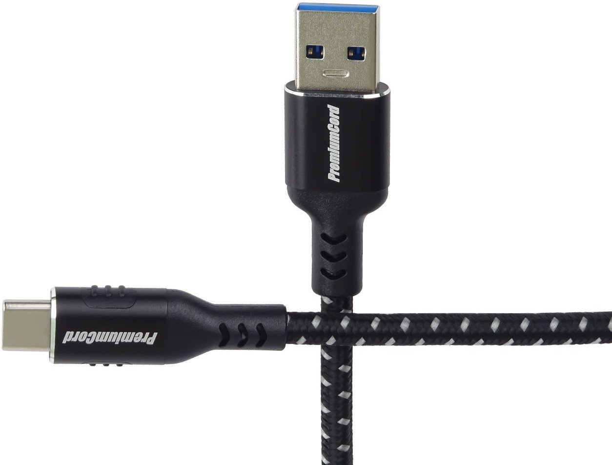 Kabllo USB PremiumCord USB 3.2 Gen 1, 5 Gbit/s, 60W 3A, e zezë