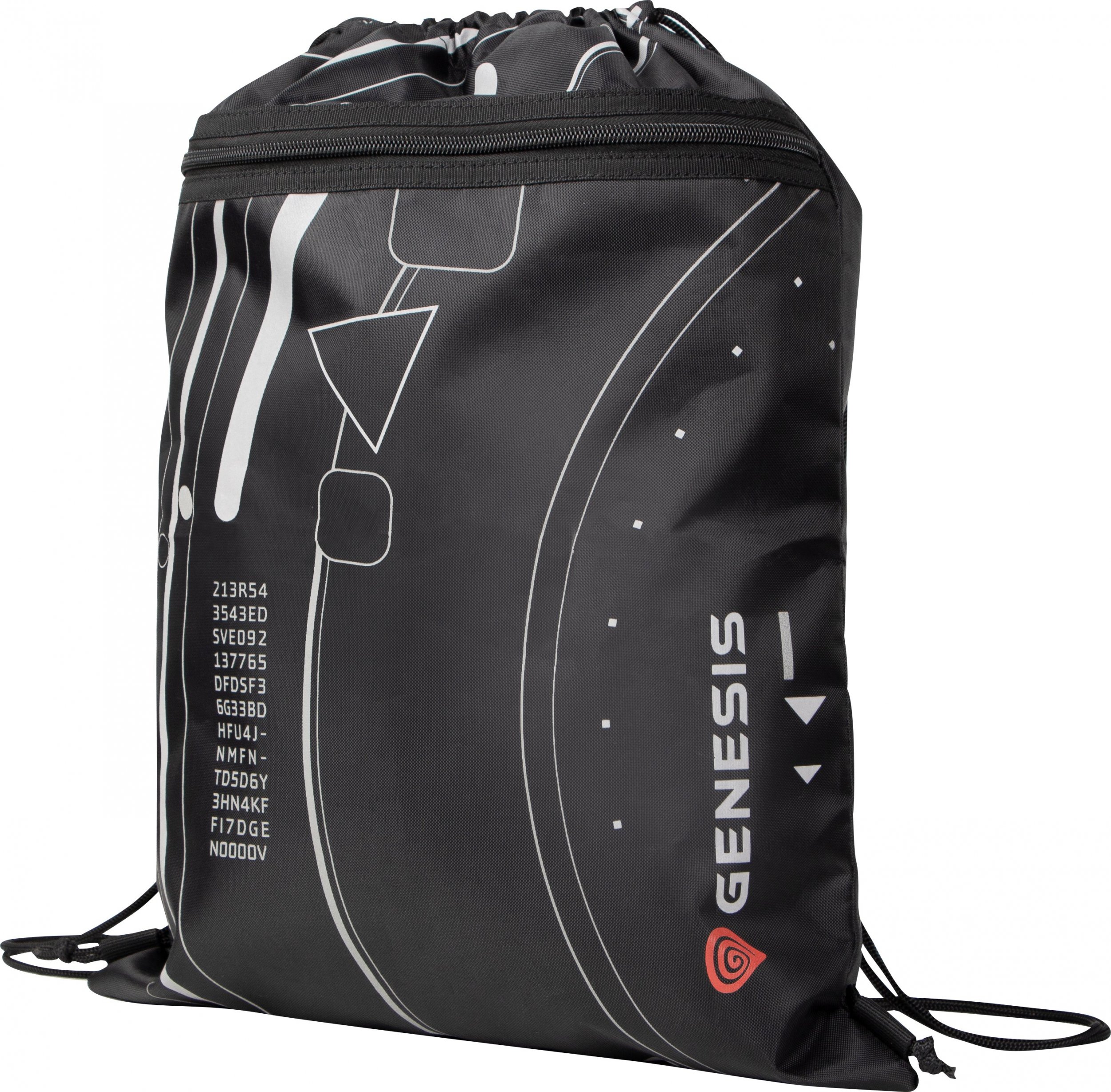 Çantë shpine Genesis ELARA G2, sportive, rezistente ndaj ujit, e zezë