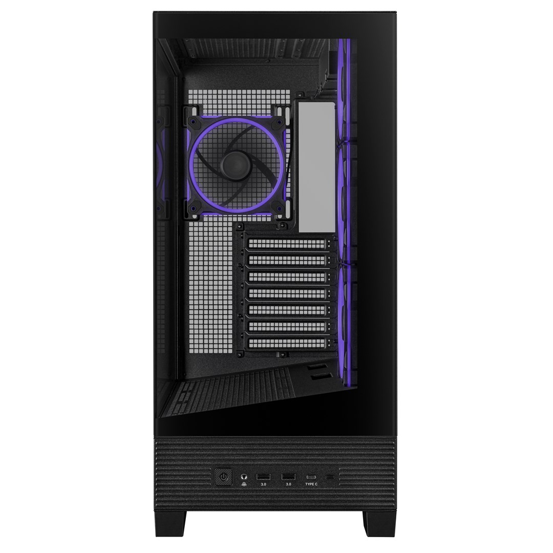 Kasa gaming ASUS A31 Plus TG ARGB, mid tower, xham i temperuar, e zezë