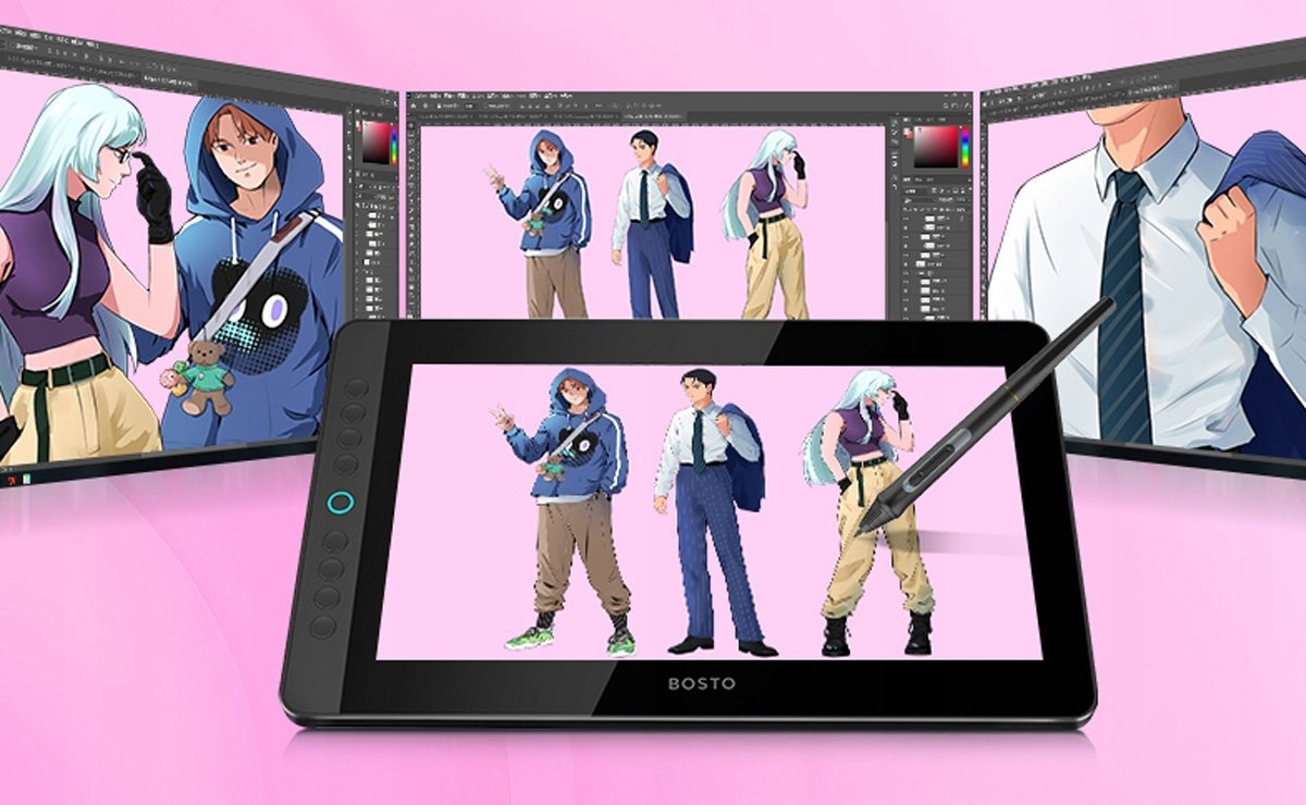 Tablet grafik Bosto BT-13HDKT, 13.3", Full HD, i zi