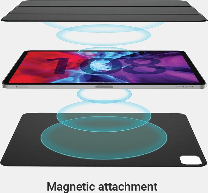 Mbulesë tablet eStuff Magnet Case iPad Pro 12.9", folio, e zezë