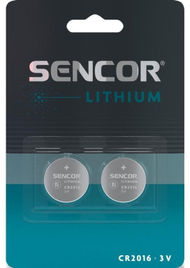 Bateri litiumi Sencor CR2016, 3V, paketim 2 copë