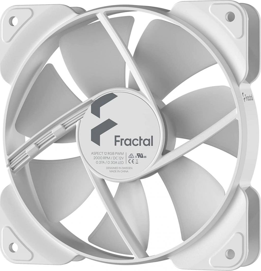 Ftohës Fractal Design Aspect 12 RGB PWM, 120 mm, i bardhë