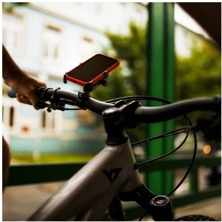 Mbajtëse celulari për biçikletë FIXED për Bikee ALU 2, e zezë