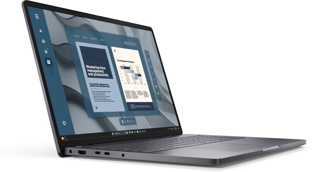 Laptopi Dell Pro 16 PC16255, AMD Ryzen 5 220, 8GB DDR5, 512GB SSD, 16" FHD+, Windows 11 Pro, i hirtë