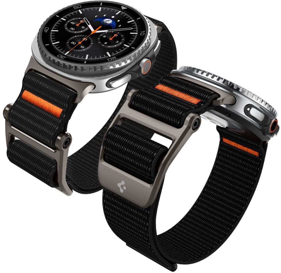 Rrip ore inteligjente Spigen DuraPro Flex, për Samsung Galaxy Watch8 40mm 44mm dhe Watch8 Classic, i zi