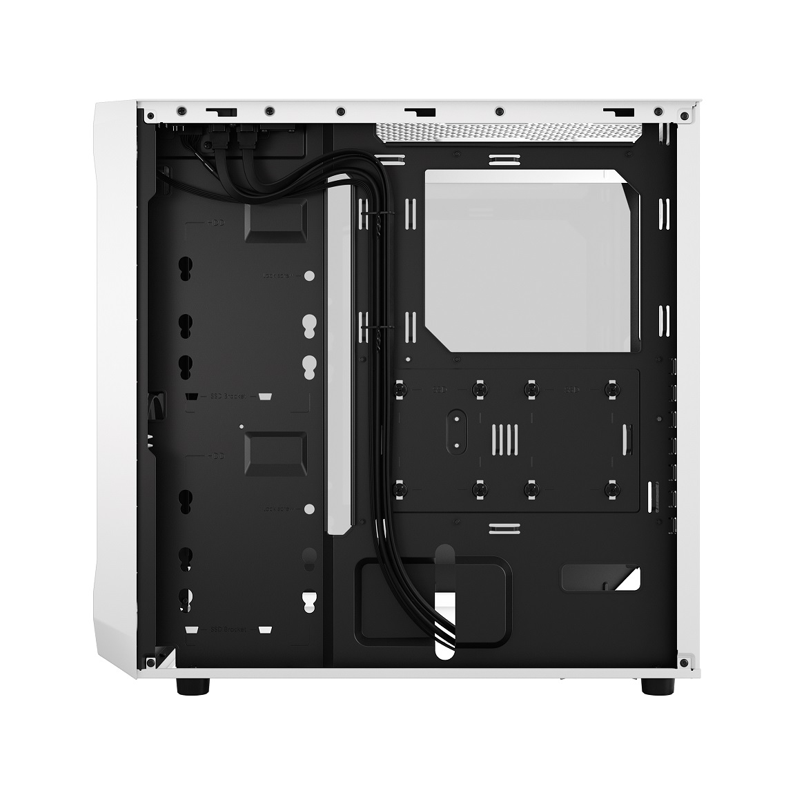 Kasë për PC Fractal Design Focus 2 RGB, e bardhë/e zezë