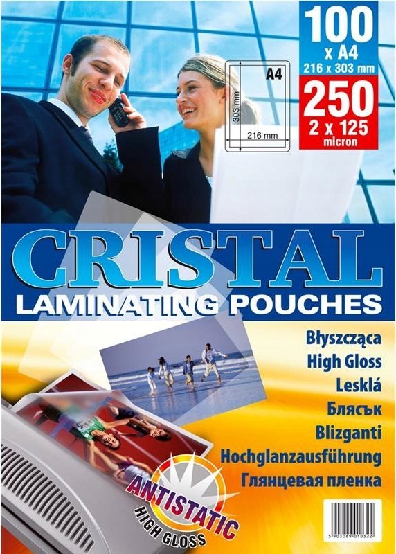 Ламинатни фолии Argo Anti-static, 60x95mm, 125 mic, 100 парчиња