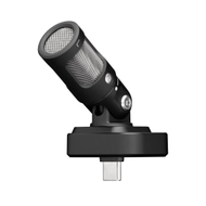 Mikrofon USB C Shure MV88, për incizim mobil, me reduktim zhurme, i zi