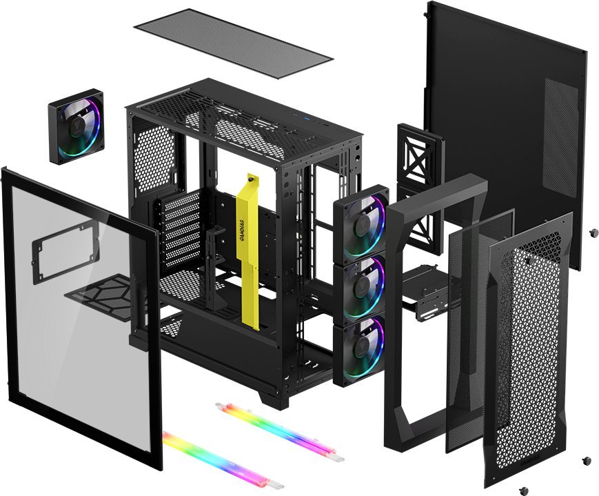 Kasë Gamdias Athena P1 ARGB, Midi Tower