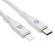 Dviced Cable USB-C To Lightning Silicone 1,25M, White