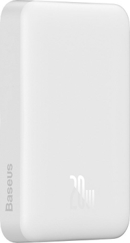 Powerbank Baseus Magnetic Mini, 10000mAh, 20W, e bardhë