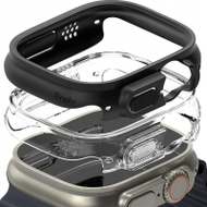 Kornizë mbrojtëse Ringke Slim për Apple Watch Ultra 49mm, set 2 copë, transparente dhe e zezë matte