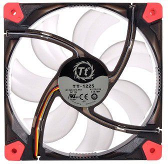 Ftohës Thermaltake Luna LED, 120 mm, i kuq