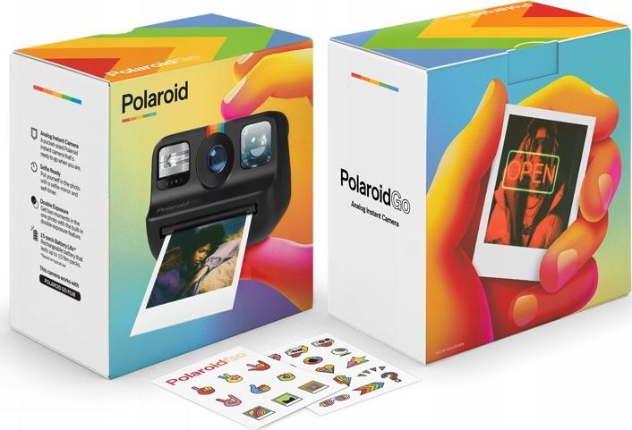 Kamerë instant Polaroid Go, kompakte, bateri e rikarikueshme, e zezë