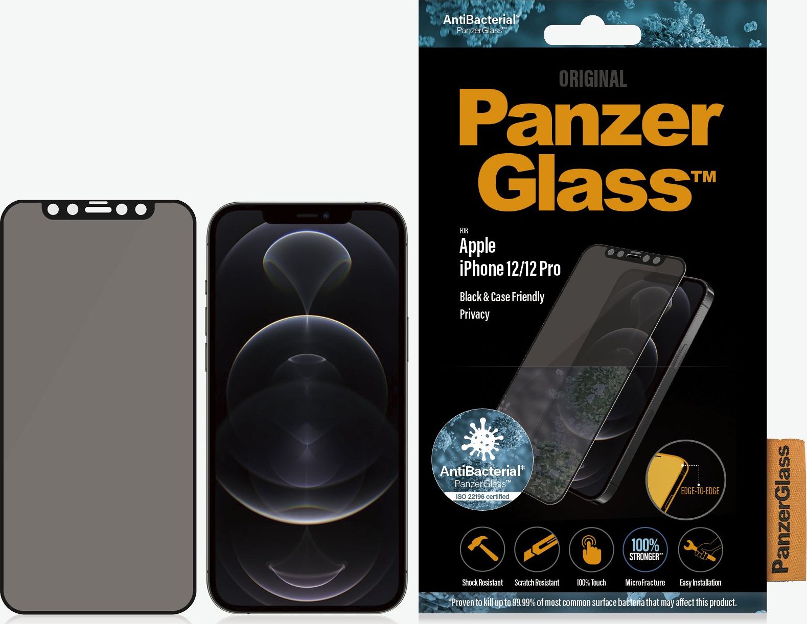 Xham mbrojtës për iPhone 12/12 Pro Panzerglass 119