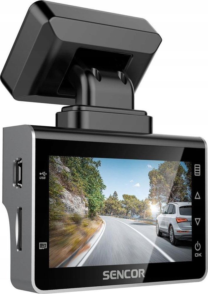 Kamerë për veturë Sencor SCR 4600MR, Full HD, ekran 2.44", e zezë