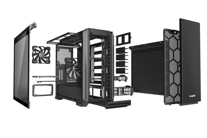 Куќиште Be quiet! Silent Base 601, застаклена, сребрена