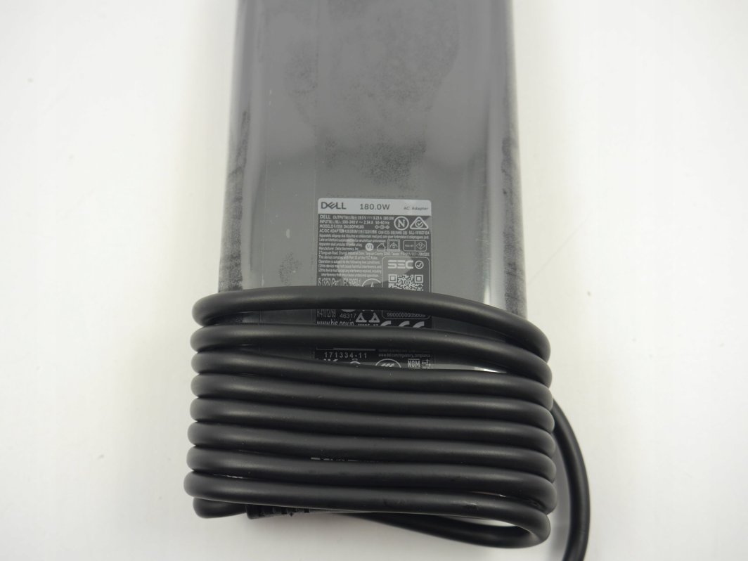 Karikues laptopi Dell 180W AC Adapter, lidhës 7.4mm, i zi