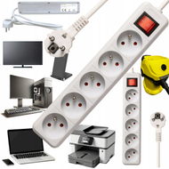 Prizë zgjatuese Bounn Surge Protector, 5 dalje, 1.5m, e bardhë