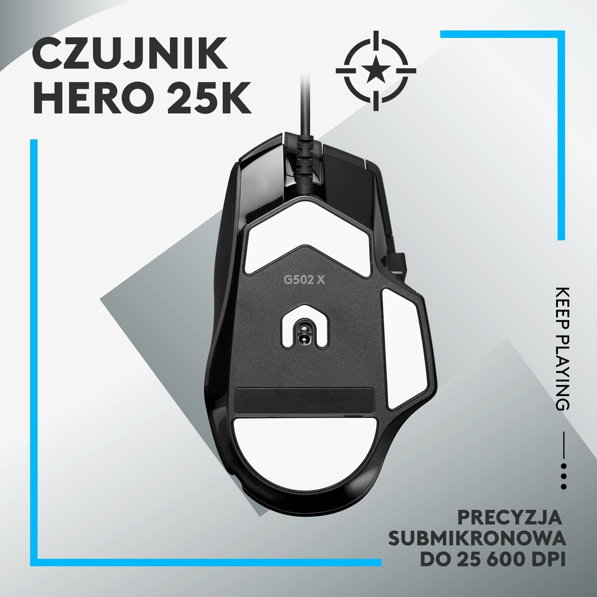 Set gaming Logitech G502 X dhe G Pro X, maus me sensor HERO, kufje me mikrofon BLUE VO!CE, i zi