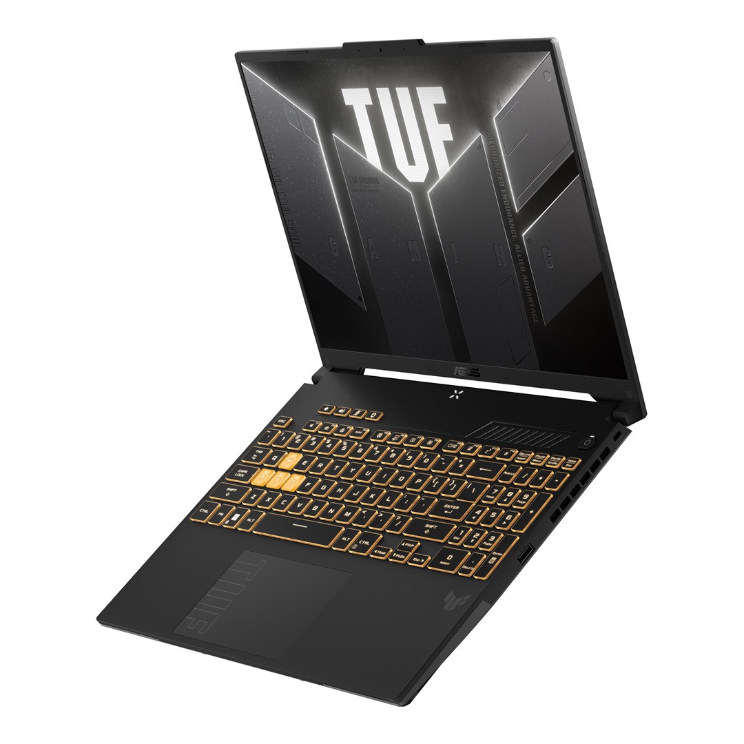 Laptop ASUS TUF Gaming F16 FX607VU-I5165, 16", Intel Core i5-210H, 16GB DDR5, 512GB SSD, NVIDIA GeForce RTX 4050 6GB, i hirtë e errët