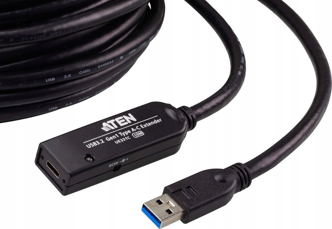 Kabllo zgjatëse USB ATEN UE331C, USB 3.2 Gen 1, 10 m, e zezë