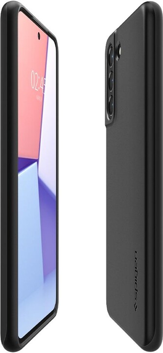 Маска за телефон Spigen Thin Fit за Samsung Galaxy S21 FE 5G, црна