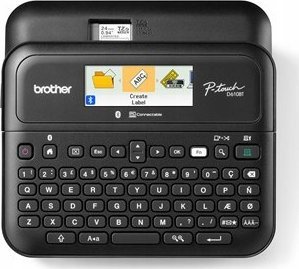 Printer etiketash Brother P-Touch PT-D610BTVP, tastierë integruar, lidhje Bluetooth, i zi