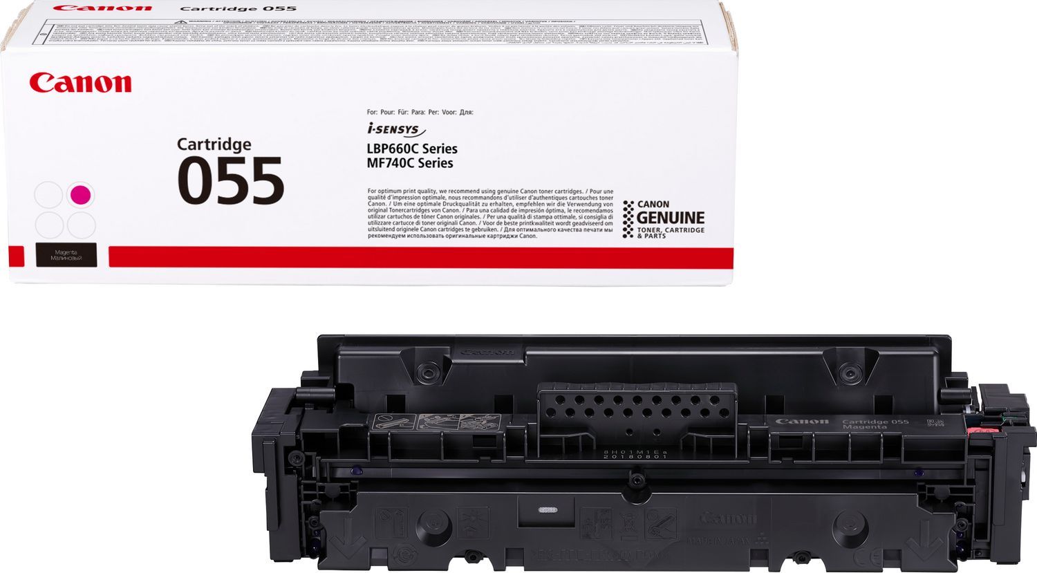Toner Canon Cartridge 055 Magenta, origjinal, 2300 faqe