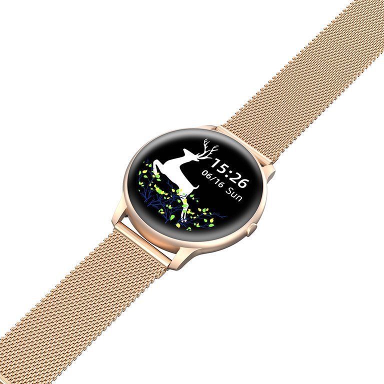 Smartwatch për femra G.Rossi SW015-4, ekran me prekje, Bluetooth, ngjyrë rose gold