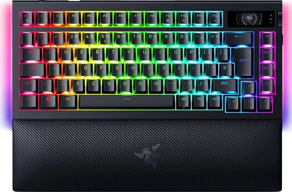 Tastierë gaming Razer BlackWidow V4 Pro 75%, mekanike, USB RF Bluetooth, e zezë