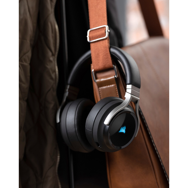 Kufje lojërash Corsair Virtuoso RGB Wireless, USB/3.5 mm, të zeza