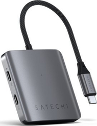 Hub USB C Satechi ST-H4CPDM, 10000 Mbit/s, Power Delivery, gri