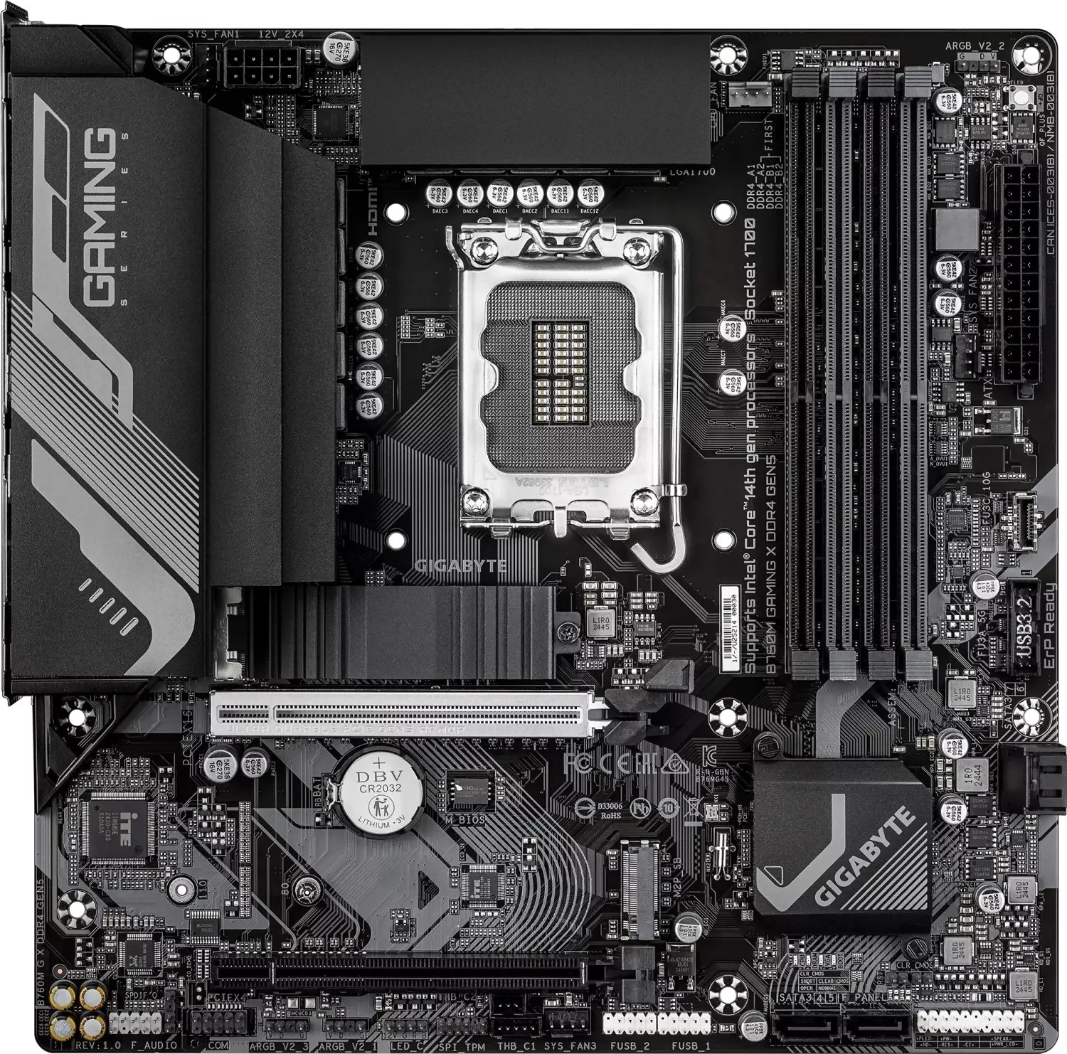 Pllakë amë GIGABYTE B760M Gaming X DDR4, Intel LGA1700, B760, Micro ATX