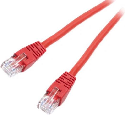 Kabllo Gembird RJ-45 - RJ-45, cat. 6, U/UTP, 0.5m, e kuqe 