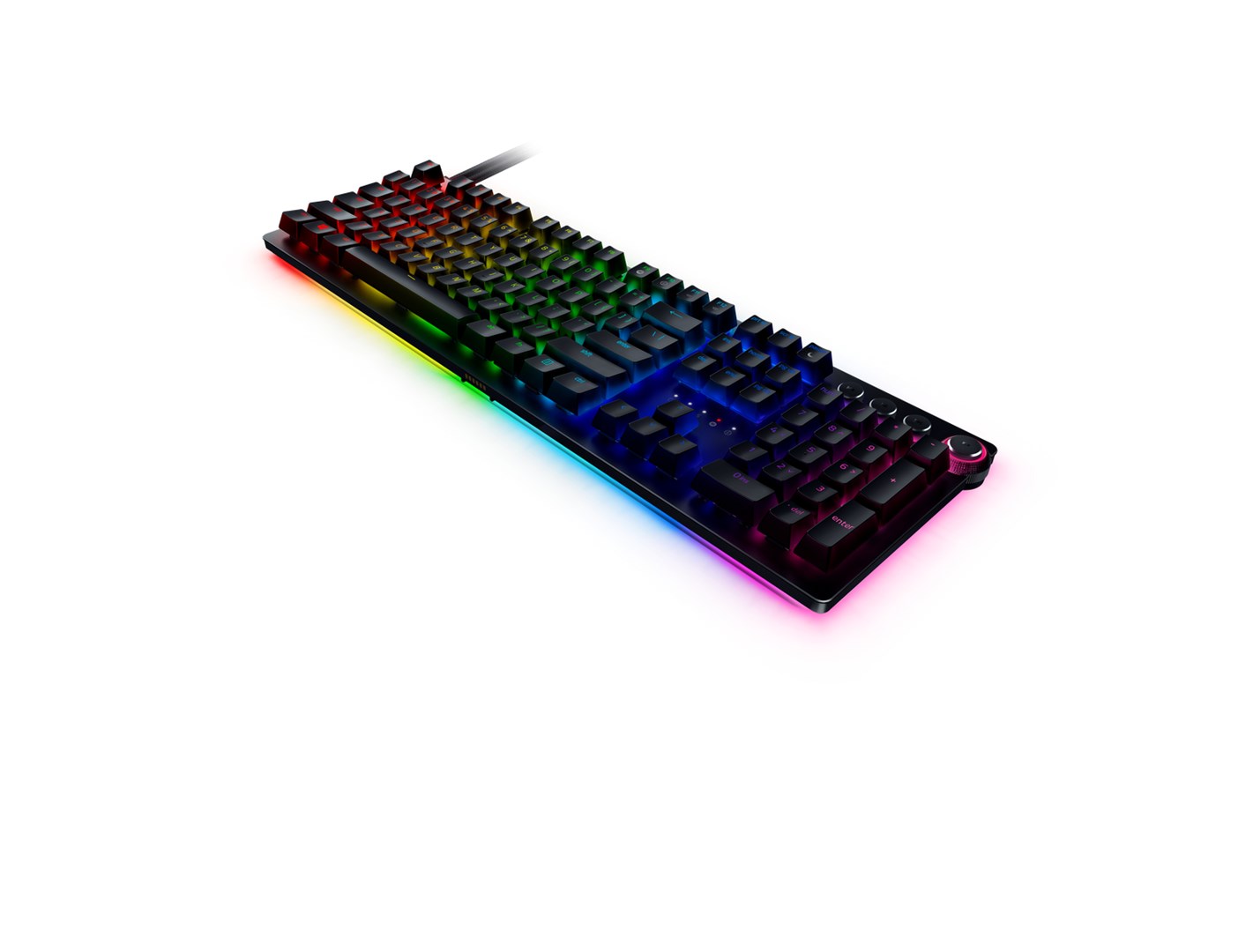 Tastierë për lojëra Razer Huntsman V2, 108 taste, Analog, RGB, e zezë