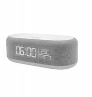 Ora me alarm Nasa SPC400, altoparlant Bluetooth, karikues wireless 15W, me dritë LED