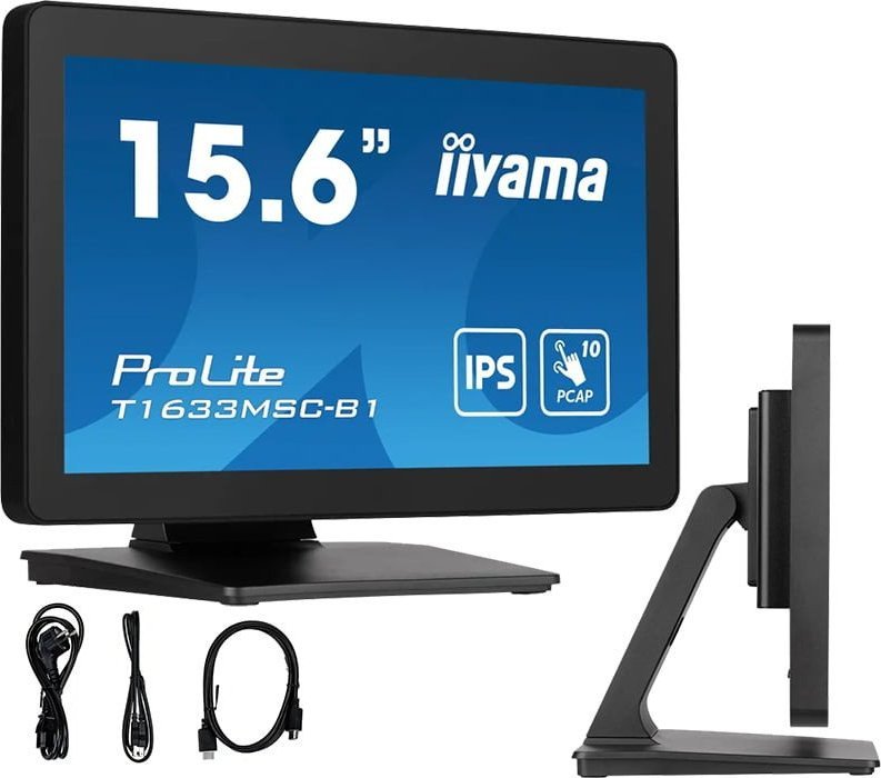 Monitor me prekje iiyama ProLite T1633MSC-B1, 15.6", Full HD, i zi