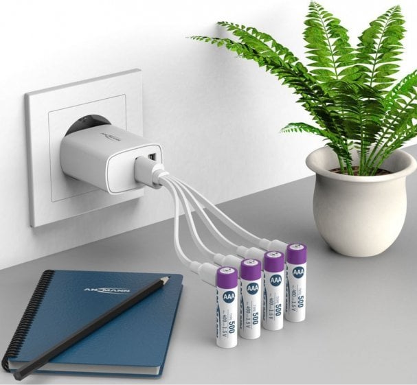 Bateri të rikarikueshme Ansmann 1311-0028 AAA Li Ion, 500mAh, set 4 copë