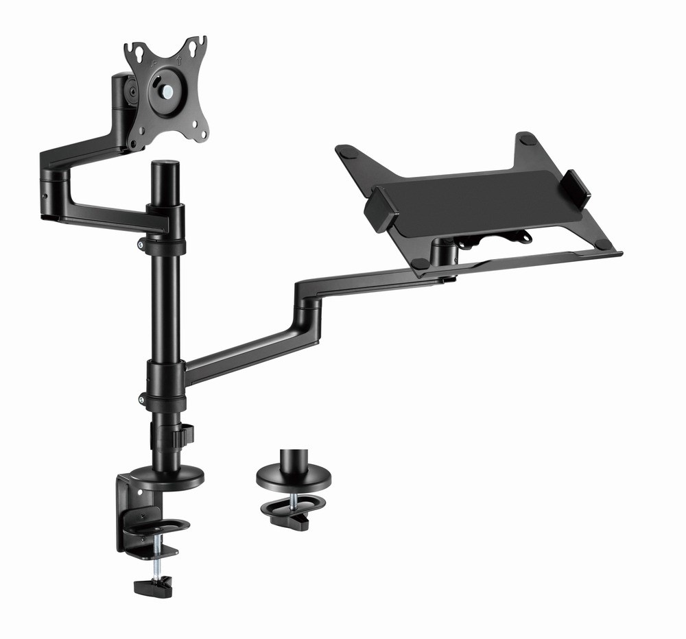 Krah montimi për monitor dhe laptop Gembird MA-DA-04, deri në 32", 17.3", i zi