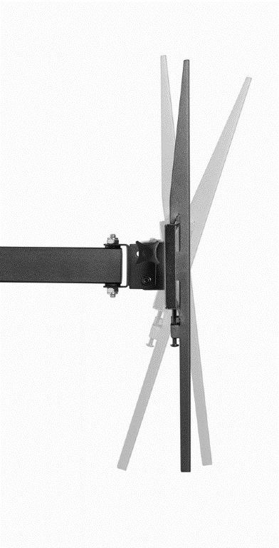 Mbajtëse muri për TV Gembird WM-55ST-03, 32"-55", VESA 400x400, e zezë