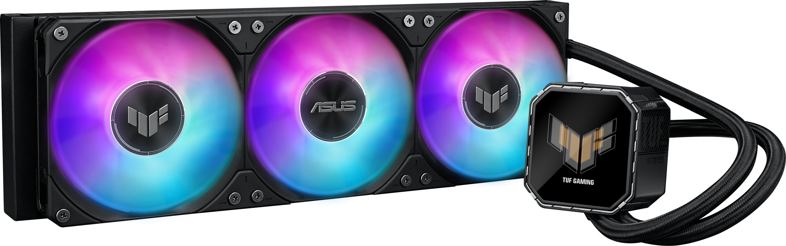 Ftohës uji për procesor ASUS TUF Gaming LC III 360 ARGB LCD, 360mm, ARGB, i zi