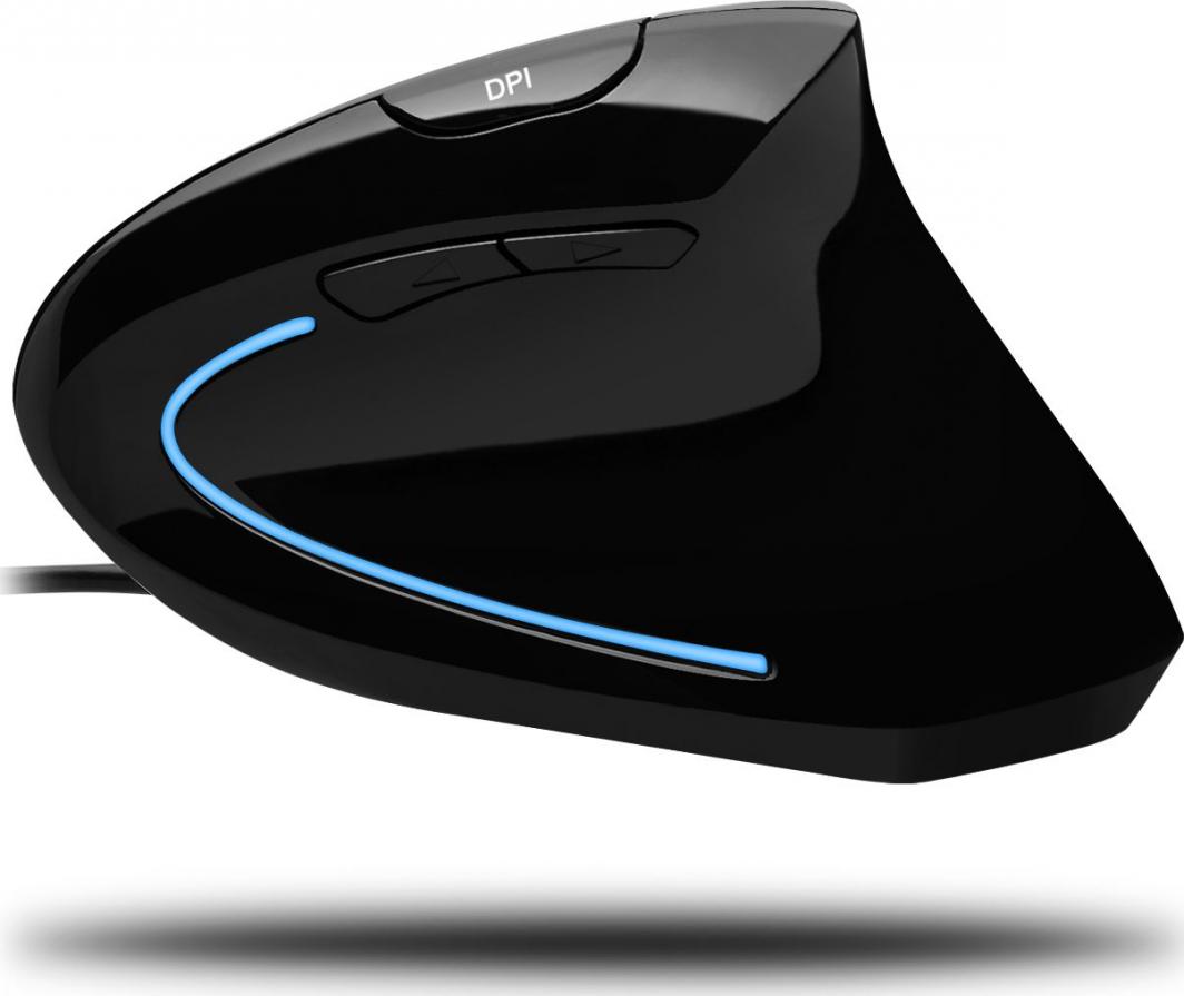 Maus Spire Ergonomic, me kabllo, USB, i zi