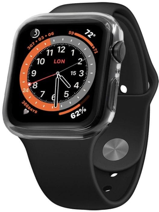 Mbulesë mbrojtëse FIXED Pure Cover për Apple Watch Series 8, 41mm, xham i kalitur, transparente