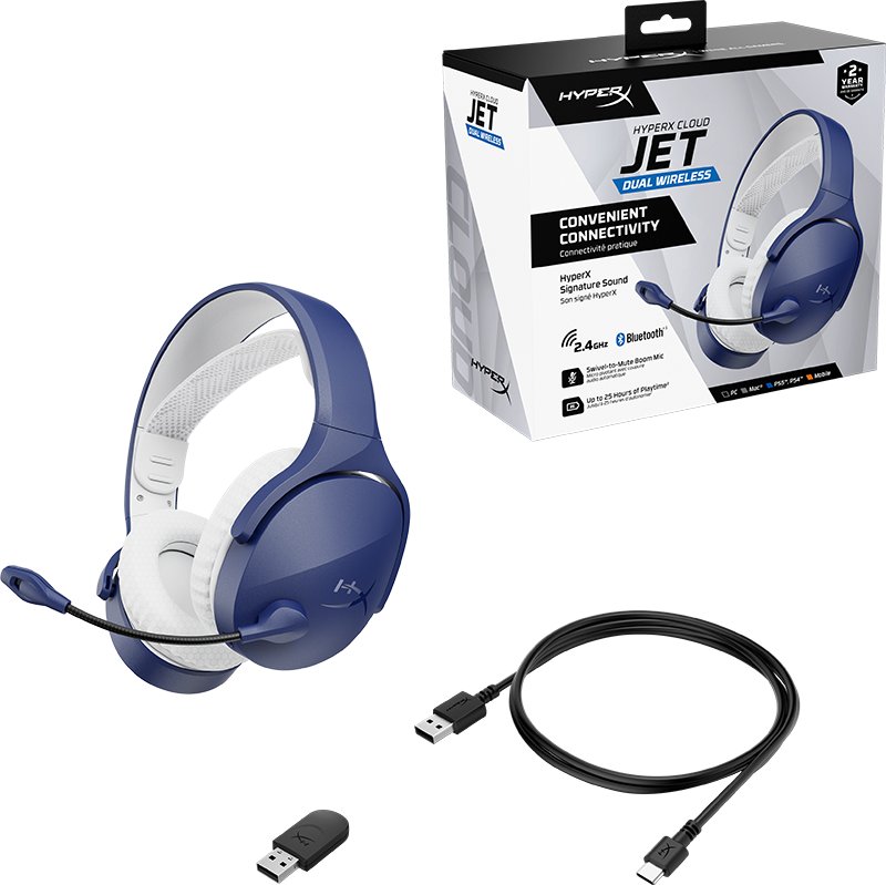 Kufje gaming HyperX Jet, të kaltra