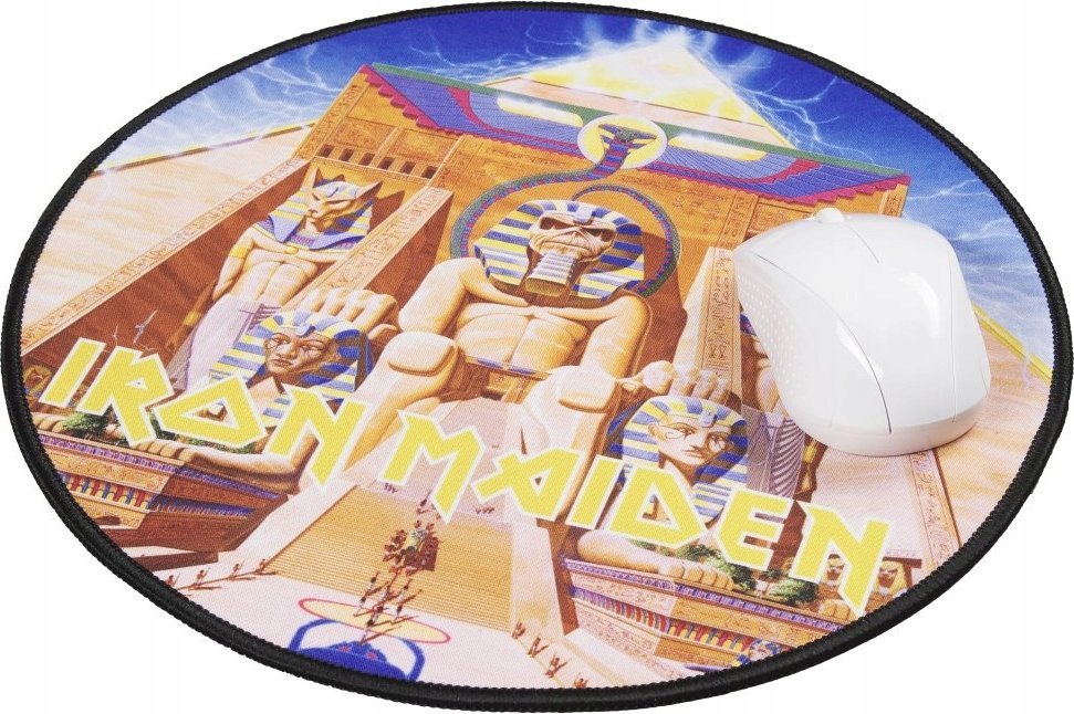 Mousepad gaming SUPERDRIVE Iron Maiden Powerslave, 30x30 cm, shumëngjyrësh