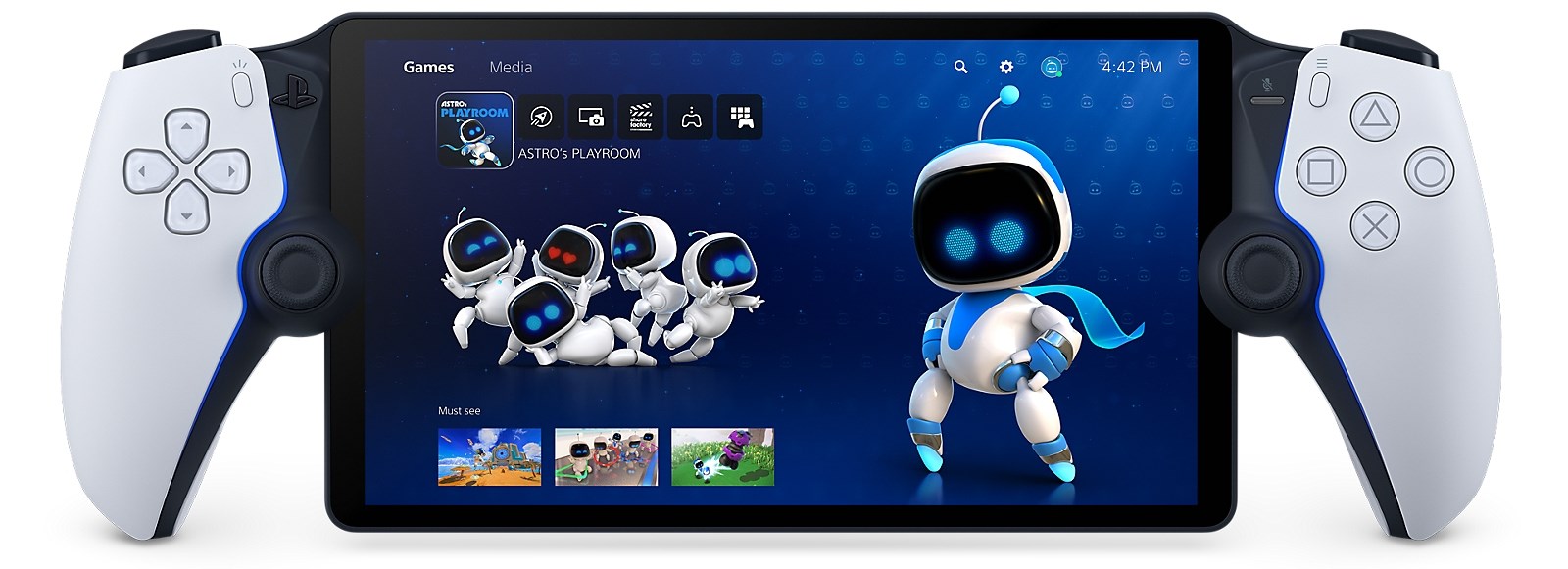 Sony PlayStation Portal, 8", 1080p, për PS5, e bardhë