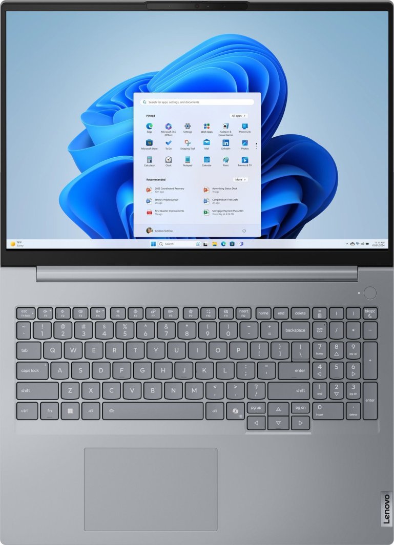 Laptop Lenovo ThinkBook 16 Gen 8, 16", Intel Core i5-13420H, 16GB RAM, 512GB SSD, Intel UHD Graphics, i hirtë